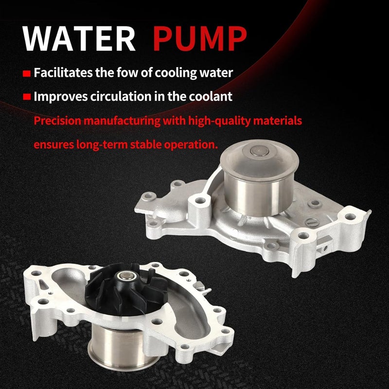 Autodevil Timing Belt Kit Water Pump 3.0L 3.3L Fit for Camry 2001-2006 for Highlander 2001-2007 ES300 2002-2006, 3.3L for Sienna 2004-2006 Solara 2004-2008 RX330 2004-2006 with Tensioner Upper Bearing - Image 4